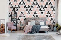 Флизелиновые фотообои 460x300 см Мозаика узор из треугольников (10739V12) +клей