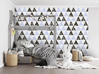 Флизелиновые фотообои абстракция 520x318 см Мозаика из треугольников (10740VEXXXXXL) +клей