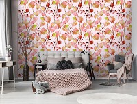 Готовые флизелиновые фотообои 254x184 см Осенние листья (10747V4)+клей