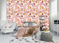 Флизелиновые фотообои на кухню цветы 368x254 см Осенние листья (10747V8) +клей