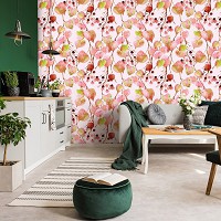 Флизелиновые фотообои цветы 312x219 см Осенние листья (10747VEXXL) +клей