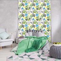 Флизелиновые фотообои природа 206x275 см Треугольники и листья (10751VEA)+клей