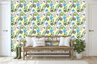 Флизелиновые фотообои 312x219 см Треугольники и листья (10751VEXXL) +клей