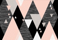Флизелиновые фотообои абстрактные Декор из треугольников (10752V)+клей - вид 1 миниатюра