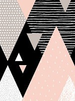 Абстракция флизелиновые фотообои 184x254 см Декор из треугольников (10752V4A)+клей - вид 1 миниатюра