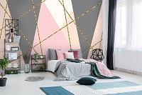 Флизелиновые фотообои 416x290 см Декор из треугольников (10753VEXXXXL) +клей