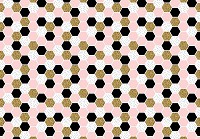 Геометричні флізелінові фотошпалери соти 312x219 см Декор із шестикутної мозаїки (10754VEXXL) +клей - вид 1 мініатюра