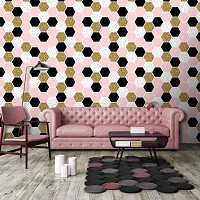 Абстрактные флизелиновые фотообои на стену соты 520x318 см Декор из шестиугольной мозаики (10754VEXXXXXL) +клей