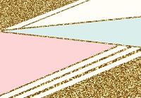 Готові флізелінові фотошпалери 460x300 см Геометричні абстракції золото і трикутники (10755V12) +клей - вид 1 мініатюра