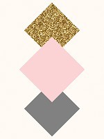 Флізелінові фотошпалери в коридор 206x275 см Ромби (10756VEA)+клей - вид 1 мініатюра