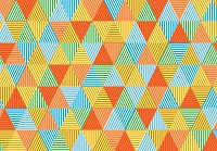 Флізелінові фотошпалери абстракція 368x280 см Барвисті трикутники (10758V10) +клей - вид 1 мініатюра