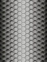 3d флізелінові фотошпалери 184x254 см Сірі шестикутники (10763V4A)+клей - вид 1 мініатюра