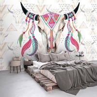 Флизелиновые фотообои животные на стену 312x219 см Череп (10783VEXXL) +клей