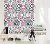 Флизелиновые фотообои 206x275 см Декоративная мозаика под плитку (10786VEA)+клей