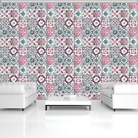 Флизелиновые фотообои геометрия в интерьере 520x318 см Декоративная мозаика под плитку (10786VEXXXXXL) +клей