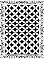 Світлі флізелінові фотошпалери 206x275 см Чорно-біла геометрична мозаїка (10791VEA)+клей - вид 1 мініатюра