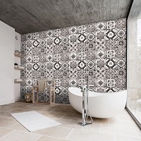 Флизелиновые фотообои геометрия в интерьере 312x219 см Серая мозаика под плитку (10799VEXXL)+клей