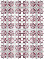 Флизелиновые фотообои с геометрическим рисунком 184x254 см Красно белый геометрический узор под плитку+клей - вид 1 миниатюра