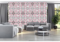 Флізелінові фотошпалери в клітку 254x184 см Декоративний візерунок під плитку (10804V4)+клей - вид 5 мініатюра