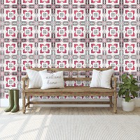 Флізелінові фотошпалери в клітку 254x184 см Декоративний візерунок під плитку (10804V4)+клей - вид 8 мініатюра