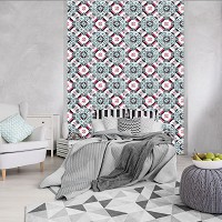 Флизелиновые фотообои с геометрическим рисунком 184x254 см Современная мозаика под плитку (10805V4A)+клей