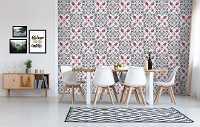 Флізелінові фотошпалери геометрія 254x184 см Сучасний візерунок під плитку (10806V4)+клей - вид 7 мініатюра