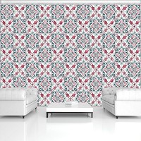 Флизелиновые фотообои абстракция на стену 312x219 см Современный узор под плитку (10806VEXXL)+клей