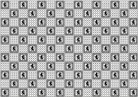 Красивые флизелиновые фотообои на кухню 368x254 см Современный черно-белый узор под плитку (10807V8)+клей - вид 1 миниатюра