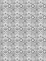 Флизелиновые фотообои абстракция 206x275 см Черно-белая плитка (10854VEA)+клей - вид 1 миниатюра