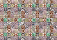 Флизелиновые фотообои 416x254 см Разноцветные красочные плитки (10858VEXXXL) +клей - вид 1 миниатюра