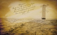 Флізелінові фотошпалери природа 368x280 см Вінтажний Маяк у сепії (10859V10) +клей - вид 1 мініатюра