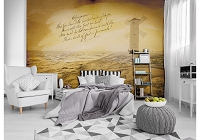 Флизелиновые фотообои природа 312x219 см Винтажный Маяк в сепии (10859VEXXL) +клей