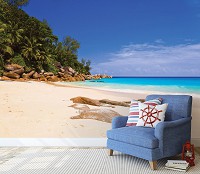 Флизелиновые фотообои океан 368x254 см Пляж на Ибице (10878V8)+клей