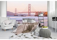 Флизелиновые фотообои сан франциско 416x254 см Мост Золотые ворота (10895VEXXXL)+клей