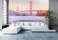 Флизелиновые фотообои сан франциско 368x254 см Мост Золотые ворота (10895V8)+клей