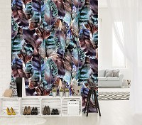 Флізелінові фотошпалери для стін птиці 184x254 см Гарне пір'я (10920V4A)+клей - вид 6 мініатюра