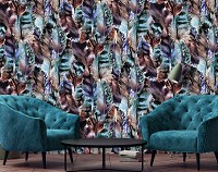 Флизелиновые фотообои 254x184 см Красивые перья (10920V4)+клей