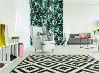 Флизелиновые фотообои в спальню природа 206x275 см Красивые зеленые перья (10921VEA)+клей - вид 1 миниатюра