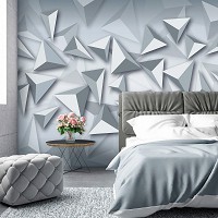 Флизелиновые фотообои 3д фото 312x219 см Пирамиды на сером фоне (10937VEXXL) +клей