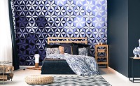 Флизелиновые фотообои абстракция Мозаика из ромбов (10939V)+клей
