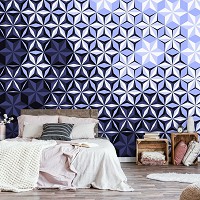 Флизелиновые фотообои 312x219 см Мозаика из ромбов (10939VEXXL) +клей