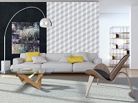 3d флізелінові фотошпалери 184x254 см Мозаїка із сірих кубиків (10940V4A)+клей - вид 6 мініатюра