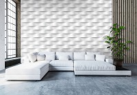 Абстракция флизелиновые фотообои 520x318 см 3Д серые полосы (10976VEXXXXXL) +клей