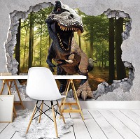 Флизелиновые фотообои 3д 254x184 см Динозавр (11034V4)+клей