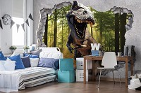 Фотообои флизелиновые 3D 368x254 см Динозавр (11034V8)+клей