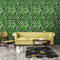 Флизелиновые фотообои 460x300 см Зеленые листья (11038V12) +клей