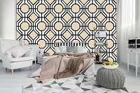 Флизелиновые фото обои с геометрическими фигурами 254x184 см Геометрия (11048V4)+клей