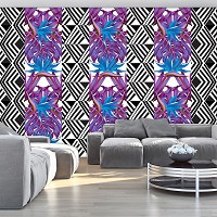 Флізелінові фотошпалери красиві квіти 460x300 см Абстракція (11058V12)+клей