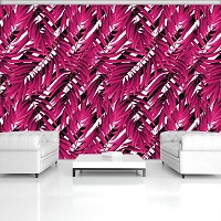 Флизелиновые фотообои 254x184 см Цветы - Красные листья (11060V4)+клей