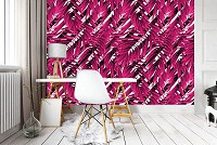 Флізелінові фотошпалери 368x254 см Квіти - Червоне листя (11060V8)+клей